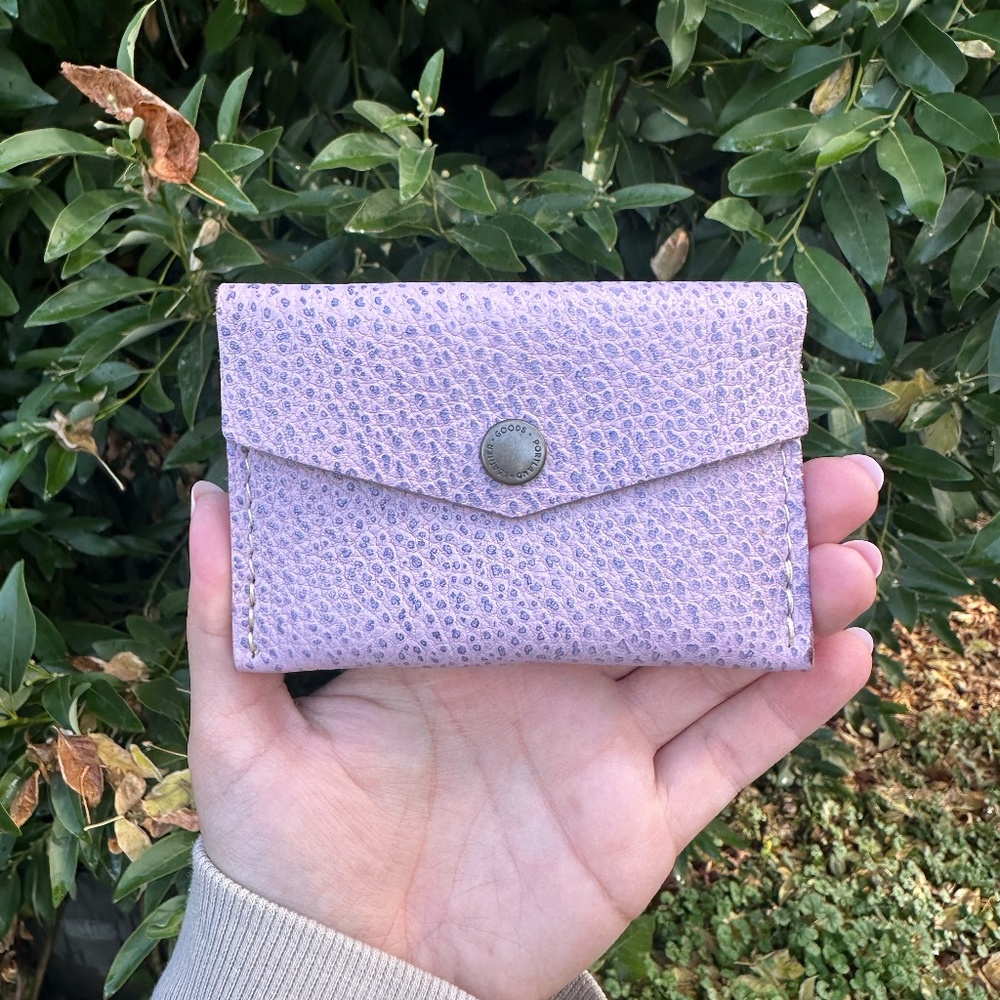 BNNU: Mini Envelope Wallet in Lilac (Portland Leather Goods)